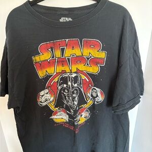 Fifth Sun Black Star Wars Logo Tee